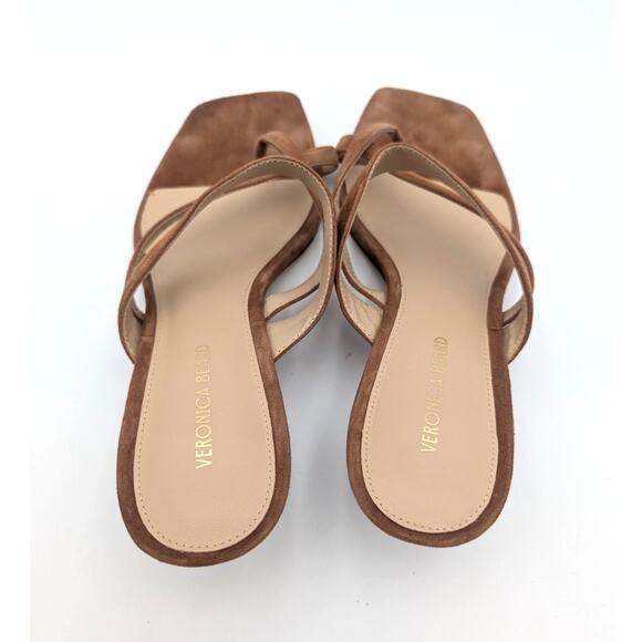 Veronica Beard Alanis Kitten Heel Slide Sandal Women's Honey Size US7M EU38 - Picture 11 of 12